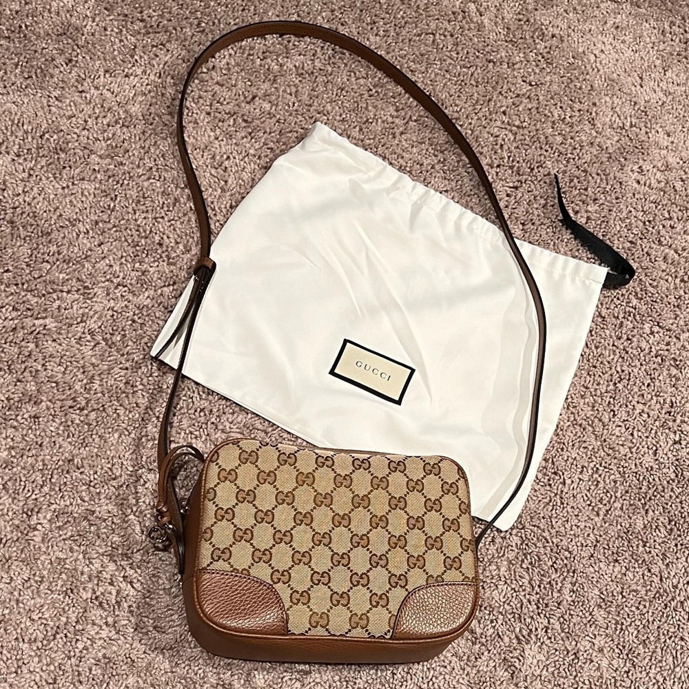 Gucci GG Canvas Mini Bree Crossbody Bag